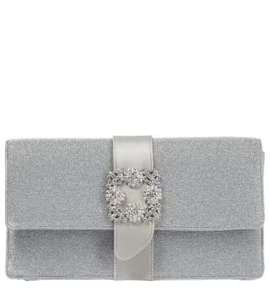 Manolo Blahnik Capri Glitter embellished clutch | Thumbnail 1 Manolo Blahnik Capri Glitter embellished clutch | Thumbnail 1