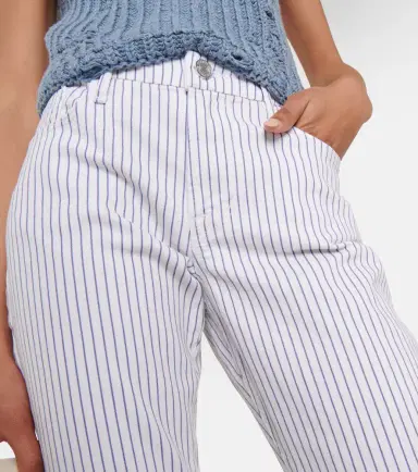 Frame Le Crop Mini striped mid-rise bootcut jeans | Thumbnail 4 Frame Le Crop Mini striped mid-rise bootcut jeans | Thumbnail 4
