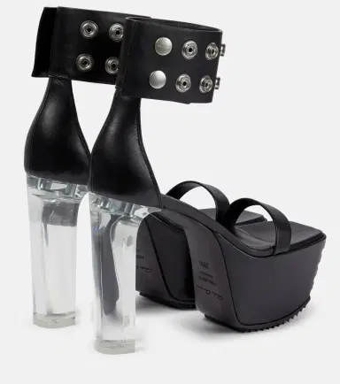 Rick Owens Minimal Grill leather platform sandals | Thumbnail 4 Rick Owens Minimal Grill leather platform sandals | Thumbnail 4