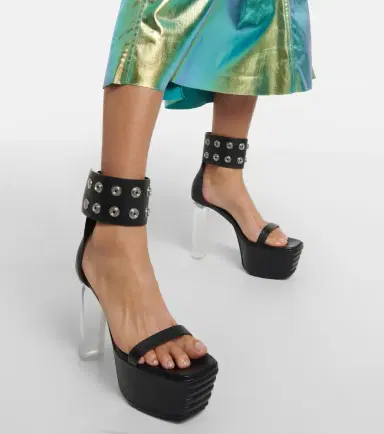 Rick Owens Minimal Grill leather platform sandals | Thumbnail 6 Rick Owens Minimal Grill leather platform sandals | Thumbnail 6