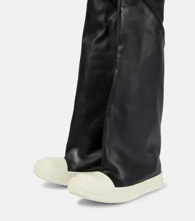 Rick Owens Oblique leather over-the-knee boots | Thumbnail 5 Rick Owens Oblique leather over-the-knee boots | Thumbnail 5