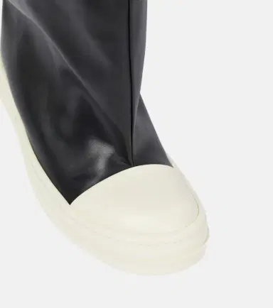 Rick Owens Oblique leather over-the-knee boots | Thumbnail 6 Rick Owens Oblique leather over-the-knee boots | Thumbnail 6