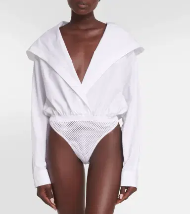Alaïa Alaïa Hooded cotton bodysuit | Thumbnail 5 Alaïa Alaïa Hooded cotton bodysuit | Thumbnail 5