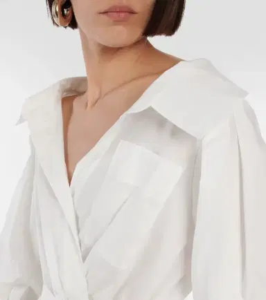 Altuzarra Lyddy cotton-blend wrap dress | Thumbnail 3 Altuzarra Lyddy cotton-blend wrap dress | Thumbnail 3