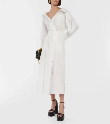 Altuzarra Lyddy cotton-blend wrap dress | Thumbnail 4 Altuzarra Lyddy cotton-blend wrap dress | Thumbnail 4