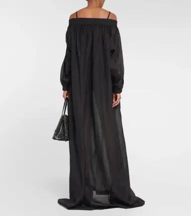 Alaia Alaïa Off-shoulder maxi dress | Thumbnail 4 Alaia Alaïa Off-shoulder maxi dress | Thumbnail 4