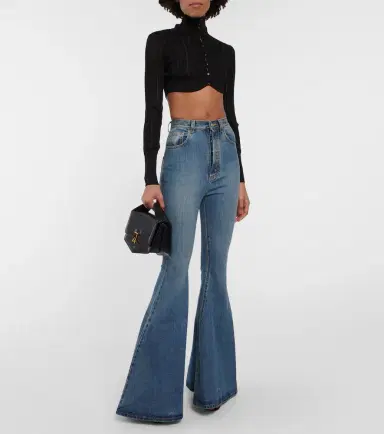 Alaia Alaïa Ribbed-knit cropped cardigan | Thumbnail 2 Alaia Alaïa Ribbed-knit cropped cardigan | Thumbnail 2