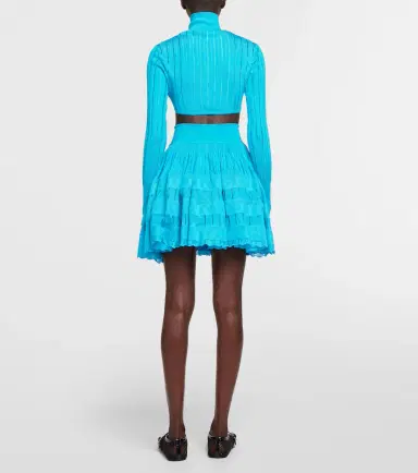 Alaia Alaïa Ribbed-knit cropped cardigan | Thumbnail 5 Alaia Alaïa Ribbed-knit cropped cardigan | Thumbnail 5