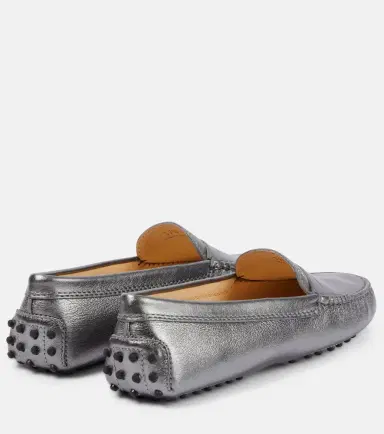 Tod's Metallic leather moccasins | Thumbnail 2 Tod's Metallic leather moccasins | Thumbnail 2