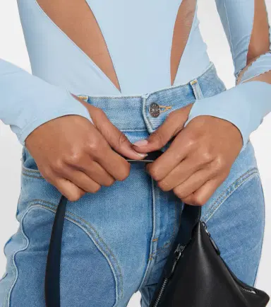 Mugler Paneled bodysuit | Thumbnail 4 Mugler Paneled bodysuit | Thumbnail 4