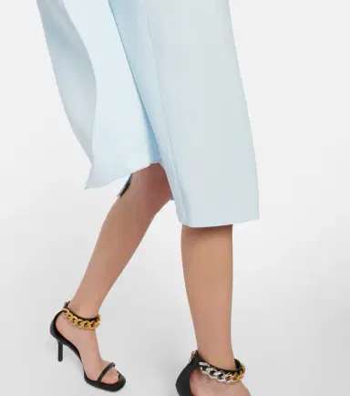 Stella McCartney Cape cady midi dress | Thumbnail 3 Stella McCartney Cape cady midi dress | Thumbnail 3