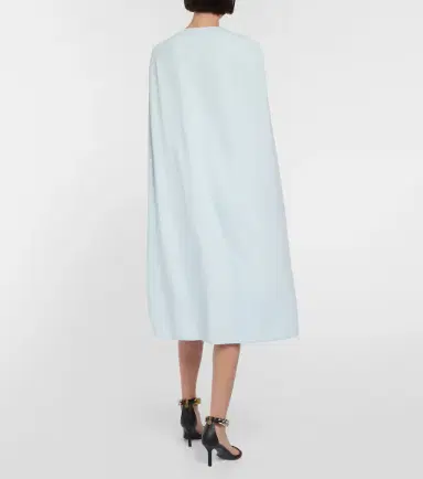 Stella McCartney Cape cady midi dress | Thumbnail 5 Stella McCartney Cape cady midi dress | Thumbnail 5