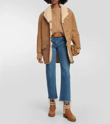 Christian Louboutin CL Chelsea shearling-trimmed ankle boots | Thumbnail 2 Christian Louboutin CL Chelsea shearling-trimmed ankle boots | Thumbnail 2