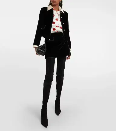 Christian Louboutin Kate Botta 85 suede over-the-knee boots | Thumbnail 5 Christian Louboutin Kate Botta 85 suede over-the-knee boots | Thumbnail 5