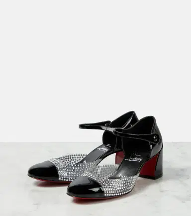 Christian Louboutin Crystal-embellished patent leather pumps | Thumbnail 5 Christian Louboutin Crystal-embellished patent leather pumps | Thumbnail 5