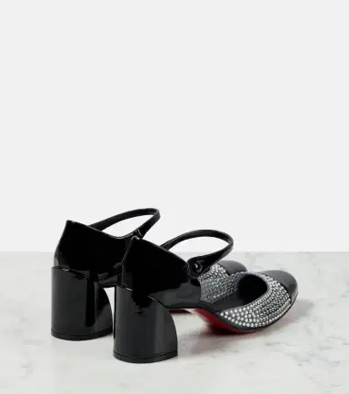 Christian Louboutin Crystal-embellished patent leather pumps | Thumbnail 6 Christian Louboutin Crystal-embellished patent leather pumps | Thumbnail 6