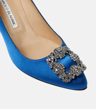Manolo Blahnik Hangisi 90 embellished satin pumps | Thumbnail 5 Manolo Blahnik Hangisi 90 embellished satin pumps | Thumbnail 5