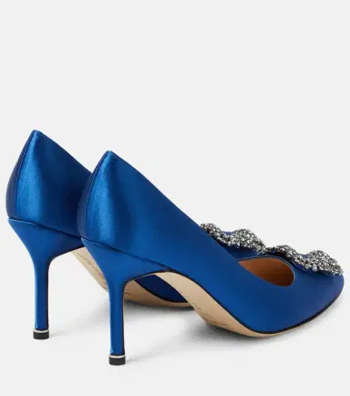 Manolo Blahnik Hangisi 90 embellished satin pumps | Thumbnail 7 Manolo Blahnik Hangisi 90 embellished satin pumps | Thumbnail 7