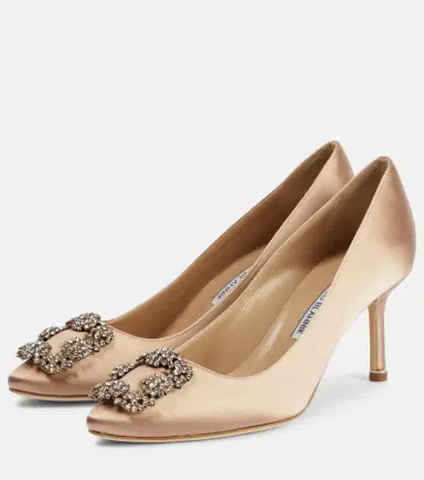 Manolo Blahnik Hangisi 70 embellished satin pumps | Thumbnail 5 Manolo Blahnik Hangisi 70 embellished satin pumps | Thumbnail 5