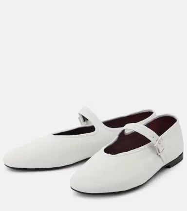 The Row Leather Mary Jane ballet flats | Thumbnail 4 The Row Leather Mary Jane ballet flats | Thumbnail 4