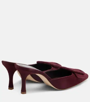 Manolo Blahnik Maysale 70 suede mules | Thumbnail 2 Manolo Blahnik Maysale 70 suede mules | Thumbnail 2