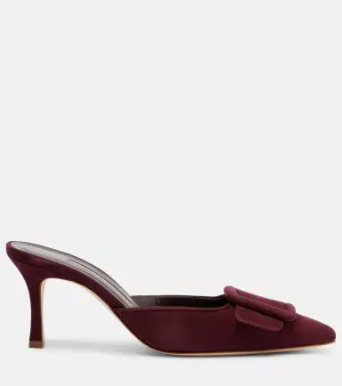 Manolo Blahnik Maysale 70 suede mules | Thumbnail 3 Manolo Blahnik Maysale 70 suede mules | Thumbnail 3
