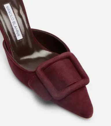 Manolo Blahnik Maysale 70 suede mules | Thumbnail 4 Manolo Blahnik Maysale 70 suede mules | Thumbnail 4
