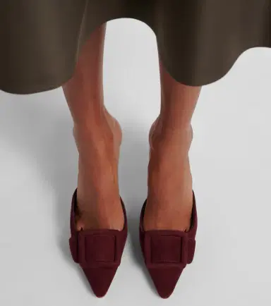 Manolo Blahnik Maysale 70 suede mules | Thumbnail 5 Manolo Blahnik Maysale 70 suede mules | Thumbnail 5