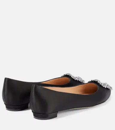 Manolo Blahnik Hangisiflat embellished satin ballet flats | Thumbnail 4 Manolo Blahnik Hangisiflat embellished satin ballet flats | Thumbnail 4