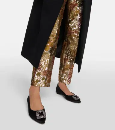 Manolo Blahnik Hangisiflat embellished satin ballet flats | Thumbnail 6 Manolo Blahnik Hangisiflat embellished satin ballet flats | Thumbnail 6