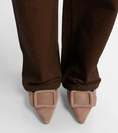 Manolo Blahnik Maysale 70 suede mules | Thumbnail 2 Manolo Blahnik Maysale 70 suede mules | Thumbnail 2