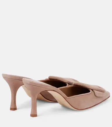 Manolo Blahnik Maysale 70 suede mules | Thumbnail 4 Manolo Blahnik Maysale 70 suede mules | Thumbnail 4