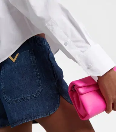 Valentino Asymmetric cropped cotton shirt | Thumbnail 2 Valentino Asymmetric cropped cotton shirt | Thumbnail 2