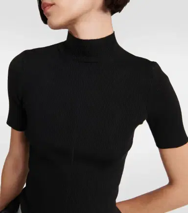 Oscar de la Renta Ribbed-knit silk-blend top | Thumbnail 4 Oscar de la Renta Ribbed-knit silk-blend top | Thumbnail 4