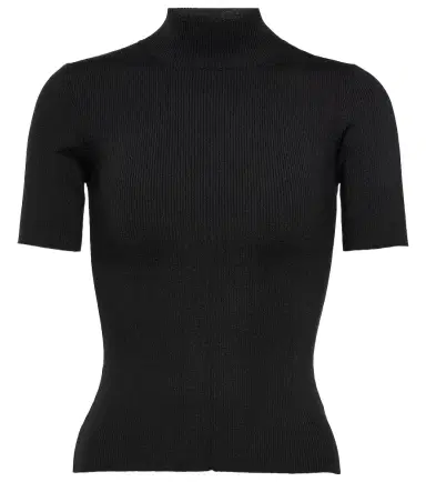 Oscar de la Renta Ribbed-knit silk-blend top | Thumbnail 1 Oscar de la Renta Ribbed-knit silk-blend top | Thumbnail 1
