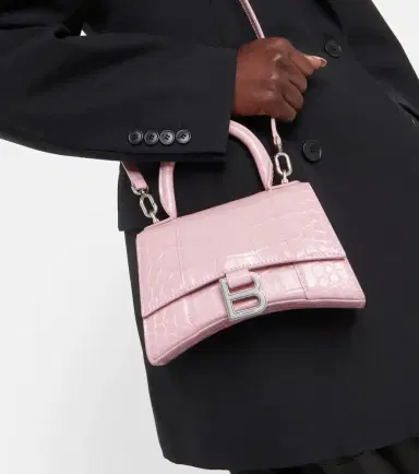 Balenciaga Hourglass Small croc-effect tote bag | Thumbnail 3 Balenciaga Hourglass Small croc-effect tote bag | Thumbnail 3