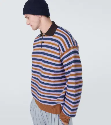 Zegna x The Elder Statesman cashmere and wool polo sweater | Thumbnail 3 Zegna x The Elder Statesman cashmere and wool polo sweater | Thumbnail 3
