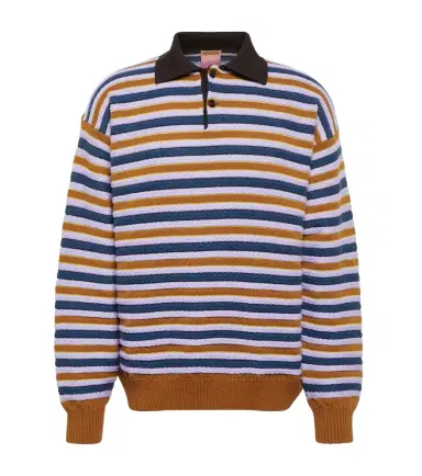 Zegna x The Elder Statesman cashmere and wool polo sweater | Thumbnail 1 Zegna x The Elder Statesman cashmere and wool polo sweater | Thumbnail 1