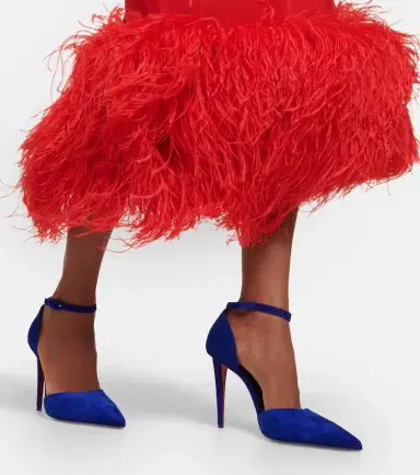 Christian Louboutin Astrida Bride 100 suede pumps | Thumbnail 5 Christian Louboutin Astrida Bride 100 suede pumps | Thumbnail 5