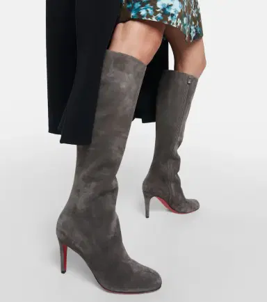 Christian Louboutin Pumppie Botta suede knee-high boots | Thumbnail 3 Christian Louboutin Pumppie Botta suede knee-high boots | Thumbnail 3