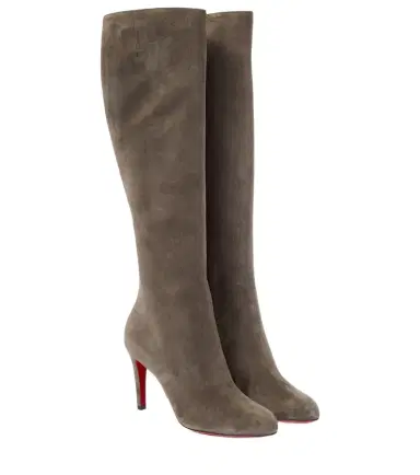 Christian Louboutin Pumppie Botta suede knee-high boots | Thumbnail 1 Christian Louboutin Pumppie Botta suede knee-high boots | Thumbnail 1
