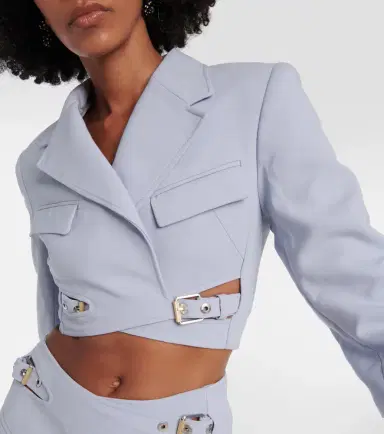 Dion Lee Cropped wool-blend blazer | Thumbnail 4 Dion Lee Cropped wool-blend blazer | Thumbnail 4