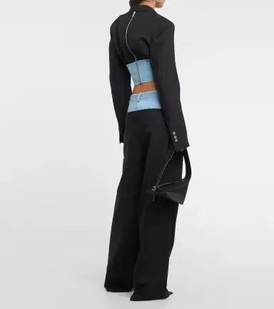 Dion Lee Wool and denim bustier blazer | Thumbnail 6 Dion Lee Wool and denim bustier blazer | Thumbnail 6