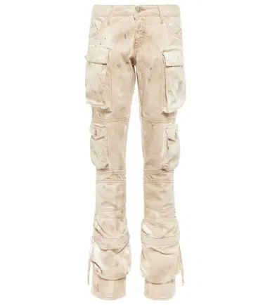 The Attico Low-rise denim cargo pants | Thumbnail 1 The Attico Low-rise denim cargo pants | Thumbnail 1