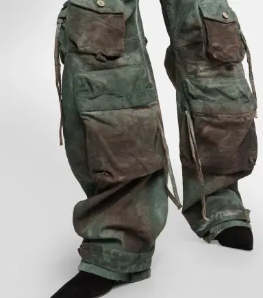 The Attico Fern oversized denim cargo pants | Thumbnail 3 The Attico Fern oversized denim cargo pants | Thumbnail 3