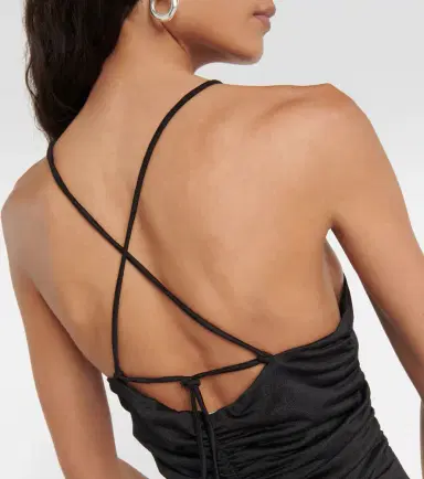 Ganni Crêpe jersey maxi dress | Thumbnail 3 Ganni Crêpe jersey maxi dress | Thumbnail 3