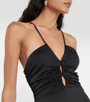 Ganni Crêpe jersey maxi dress | Thumbnail 6 Ganni Crêpe jersey maxi dress | Thumbnail 6
