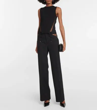 Dion Lee Cutout wool straight pants | Thumbnail 3 Dion Lee Cutout wool straight pants | Thumbnail 3