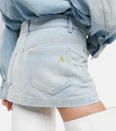 The Attico Denim miniskirt | Thumbnail 4 The Attico Denim miniskirt | Thumbnail 4