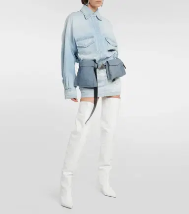 The Attico Denim miniskirt | Thumbnail 5 The Attico Denim miniskirt | Thumbnail 5